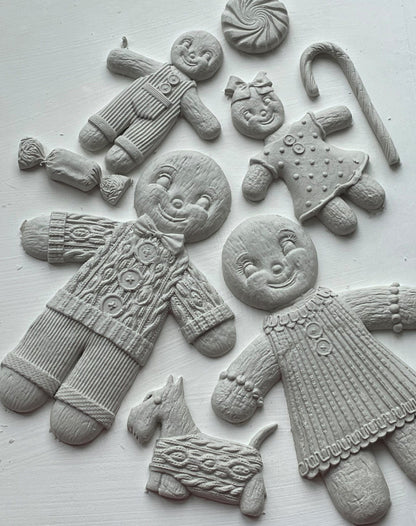 Ginger and Spice Mould IOD New Release 2023 Gingerbread Pickin' Boots Vintage