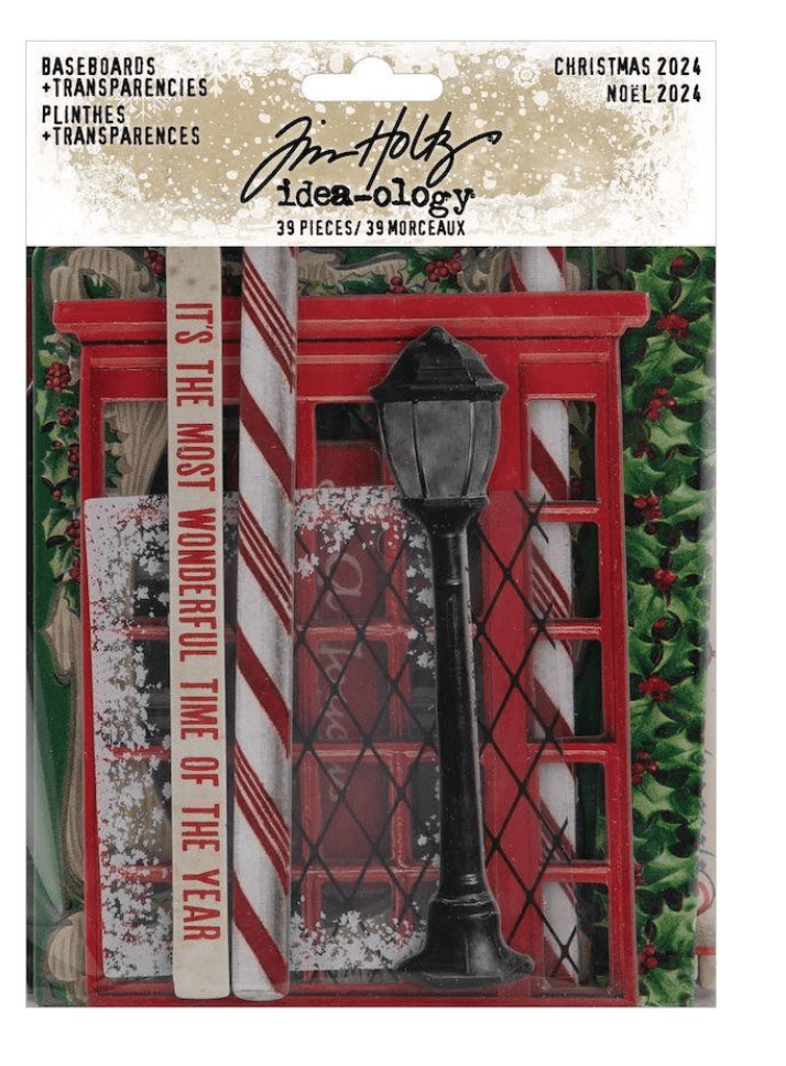 Tim Holtz Idea-ology Christmas 2024 Baseboard and Transparencies Pickin' Boots Vintage