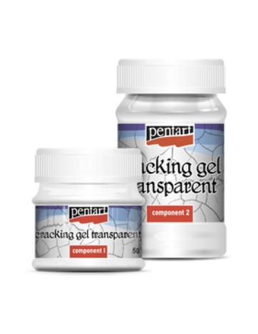 Transparent Cracking Gel by Pentart Pickin' Boots Vintage